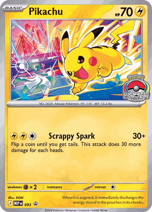 Pikachu 93, Mega Evolution Black Star Promos