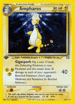 Ampharos Pokémon TCG card art