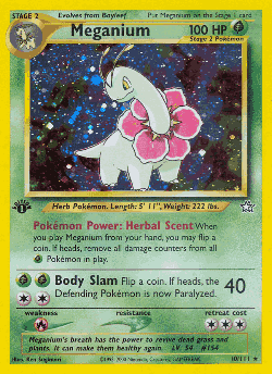 Meganium Pokémon TCG card art
