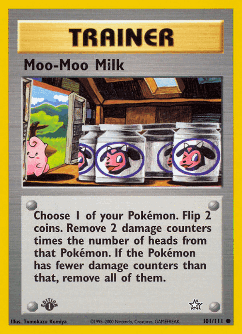 Moo-Moo Milk #101 from Neo Genesis - Common - Illustrated by Tomokazu Komiya