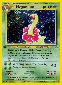 Meganium Pokémon TCG card art
