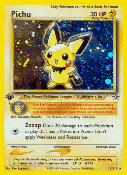 Pichu Pokémon TCG card art