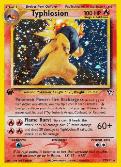 Typhlosion Pokémon TCG card art