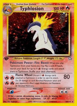 Typhlosion Pokémon TCG card art
