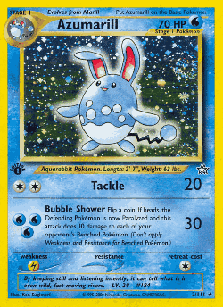 Azumarill Pokémon TCG card art