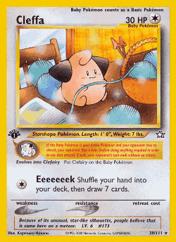 Cleffa Pokémon TCG card art