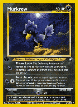 Murkrow Pokémon TCG card art