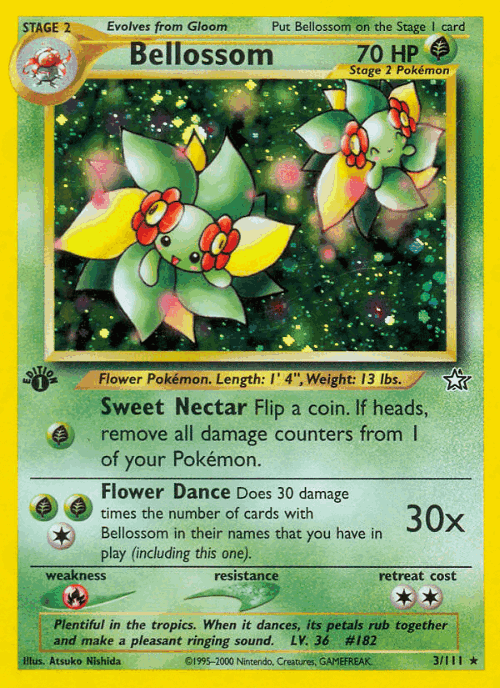 Bellossom Pokémon TCG card art