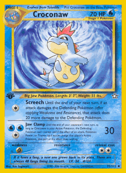 Croconaw 31, Neo Genesis