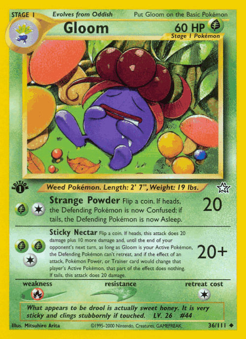 Gloom #36 from Neo Genesis - Uncommon - Illustrated by Mitsuhiro Arita