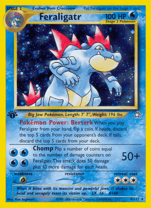 Feraligatr Pokémon TCG card art