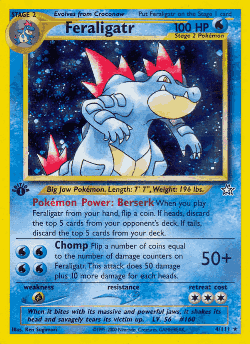 Feraligatr Pokémon TCG card art