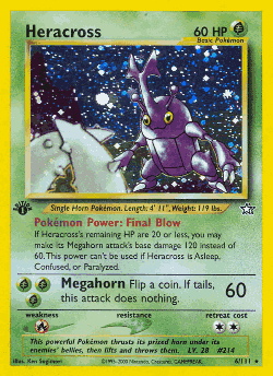 Heracross Pokémon TCG card art