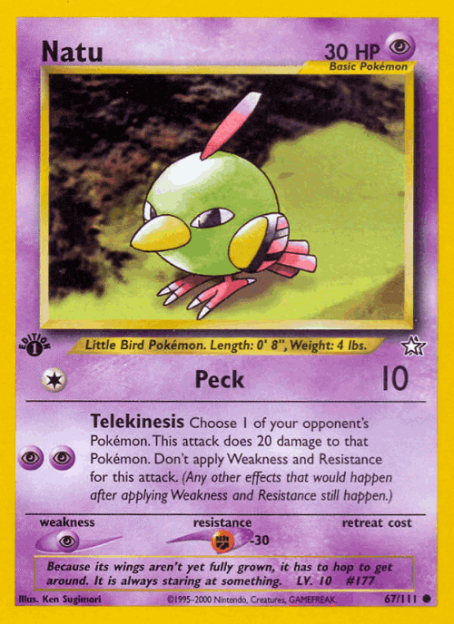 Natu 67, Neo Genesis
