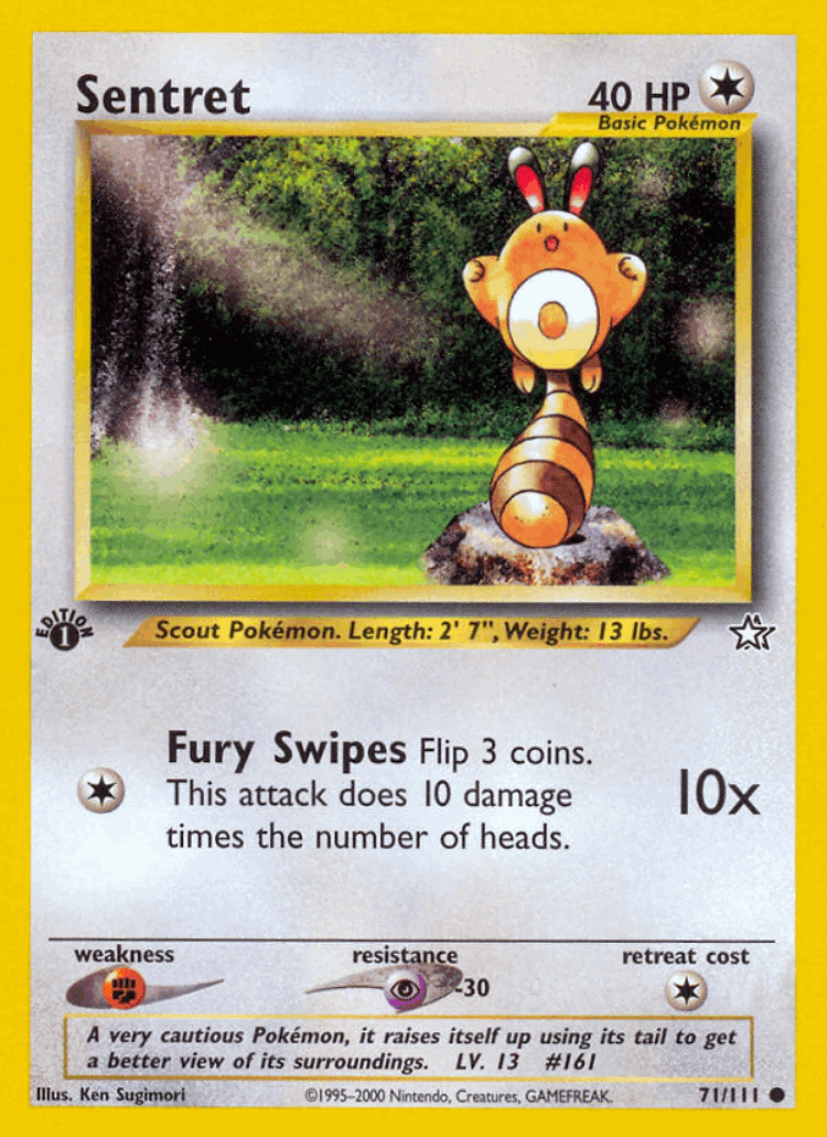 Sentret #71 from Neo Genesis - Common - Illustrated by Ken Sugimori