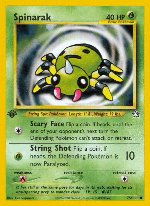 Spinarak 75, Neo Genesis
