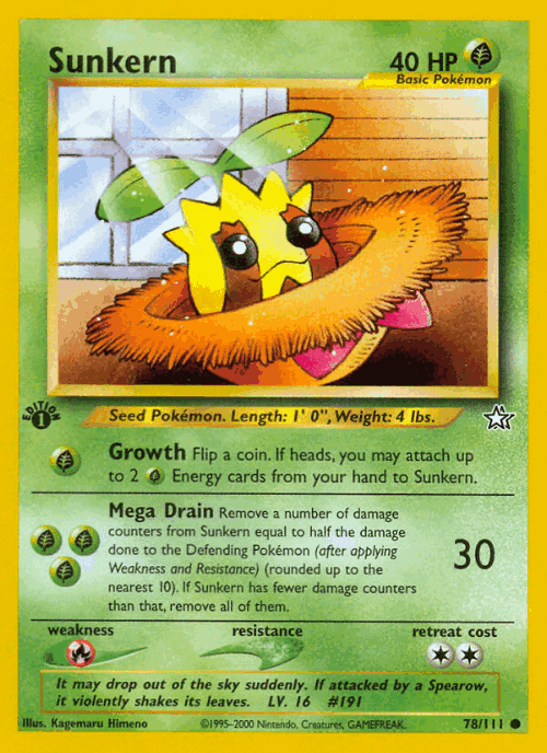 Sunkern 78, Neo Genesis