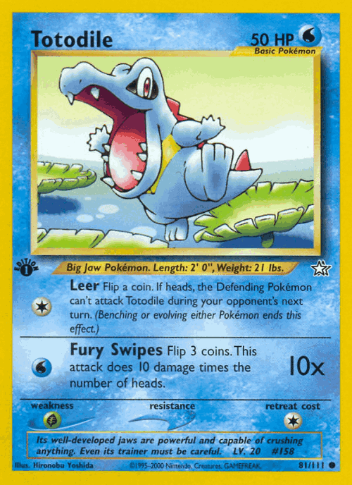 Totodile 81, Neo Genesis