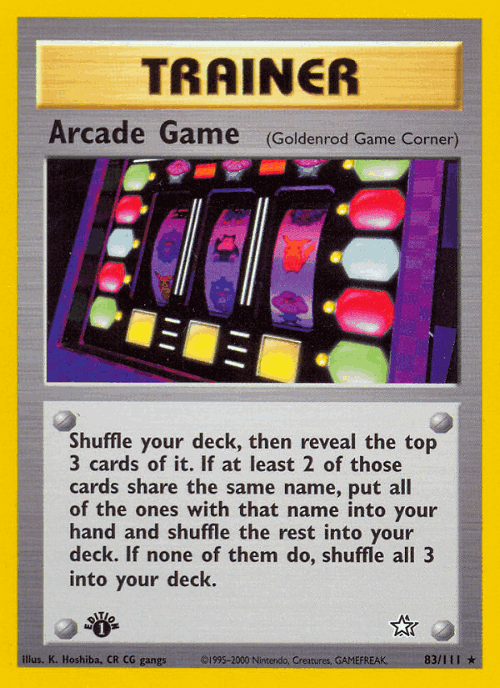 Arcade Game Pokémon TCG card art