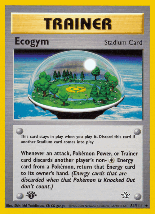 Ecogym #84 from Neo Genesis - Rare - Illustrated by Shin-ichi Yoshikawa, CR CG gangs