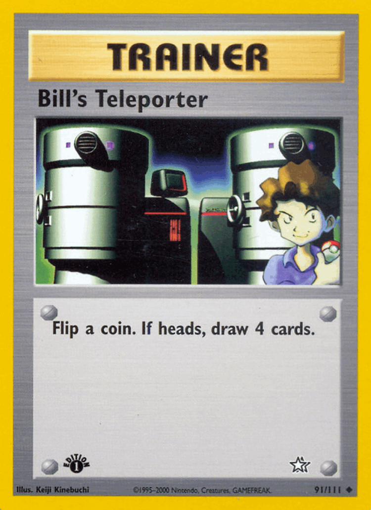 Bill's Teleporter #91 from Neo Genesis - Uncommon - Illustrated by Keiji Kinebuchi