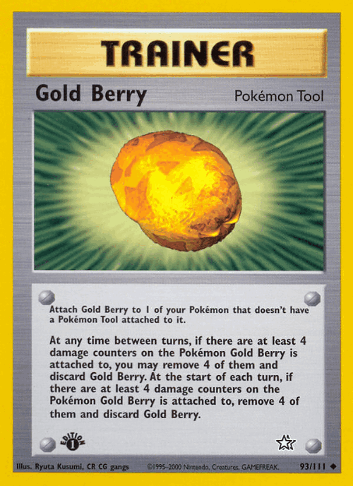 Gold Berry #93 from Neo Genesis - Uncommon - Illustrated by Ryuta Kusumi, CR CG gangs