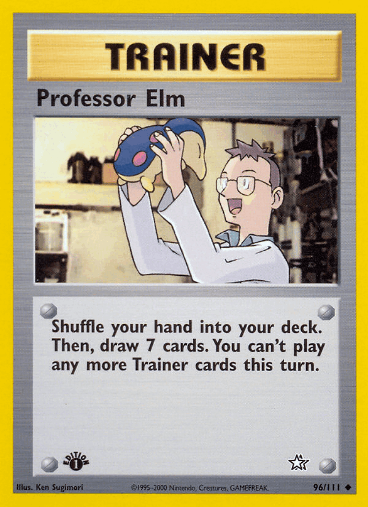 Professor Elm #96 from Neo Genesis - Uncommon - Illustrated by Ken Sugimori