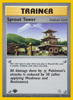 Sprout Tower Pokémon TCG card art