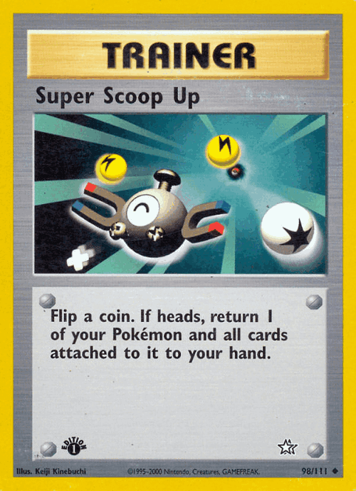 Super Scoop Up #98 from Neo Genesis - Uncommon - Illustrated by Keiji Kinebuchi