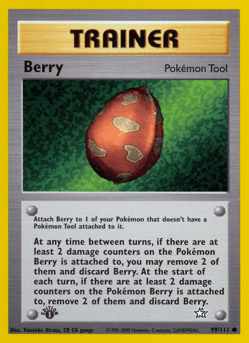 Berry #99 from Neo Genesis - Common - Illustrated by Yousuke Hirata, CR CG gangs