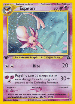 Espeon Pokémon TCG card art