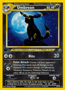 Umbreon Pokémon TCG card art