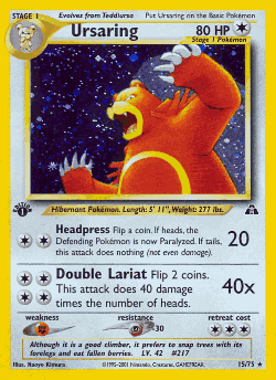 Ursaring Pokémon TCG card art