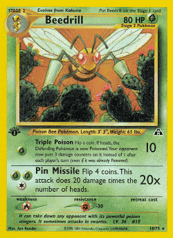 Beedrill Pokémon TCG card art