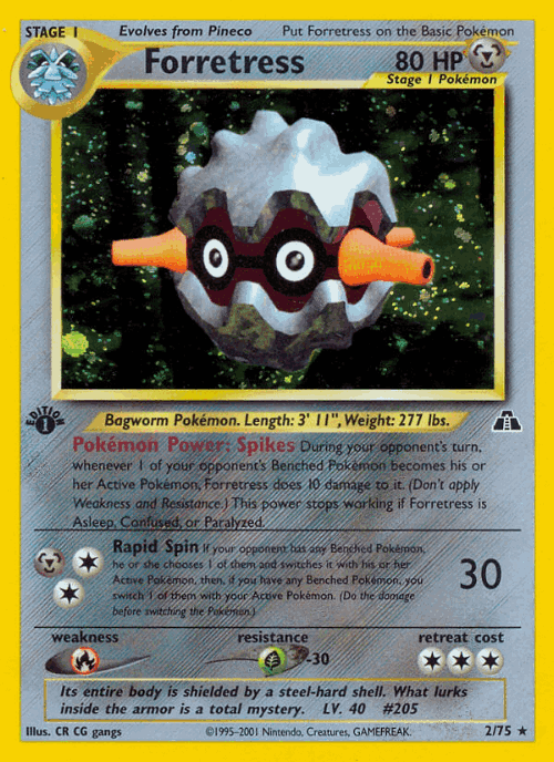 Forretress Pokémon TCG card art