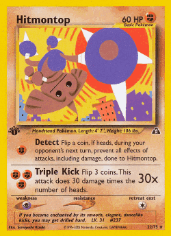 Hitmontop Pokémon TCG card art