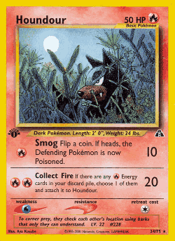 Houndour Pokémon TCG card art