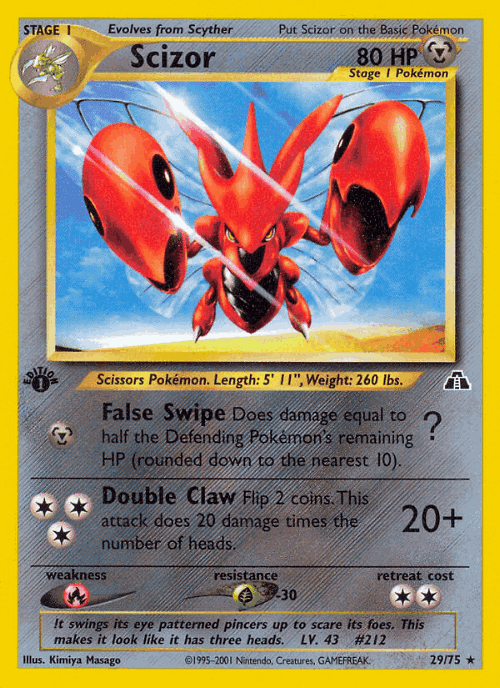 Scizor 29, Neo Discovery