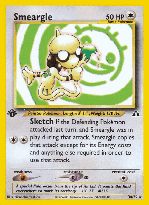 Smeargle 30, Neo Discovery