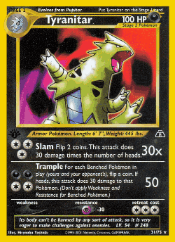 Tyranitar 31, Neo Discovery