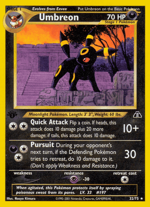 Umbreon 32, Neo Discovery