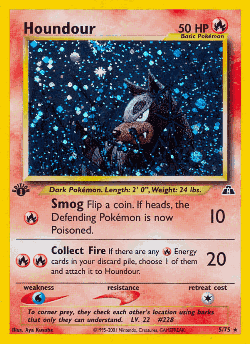 Houndour Pokémon TCG card art