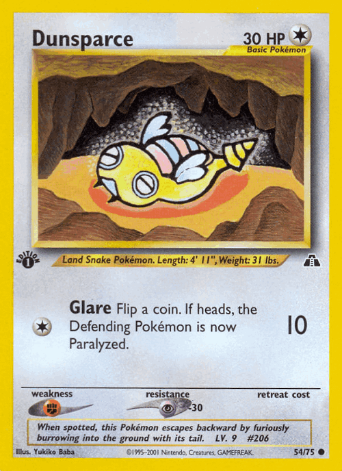 Dunsparce 54, Neo Discovery