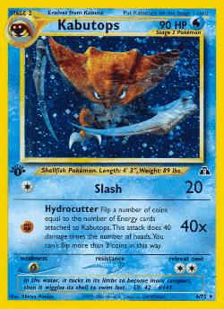 Kabutops Pokémon TCG card art