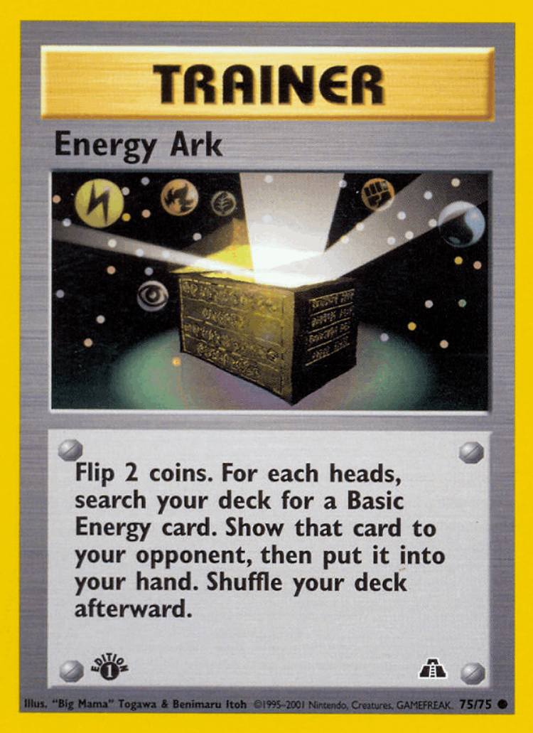 Energy Ark #75 from Neo Discovery - Common - Illustrated by "Big Mama" Tagawa & Benimaru Itoh