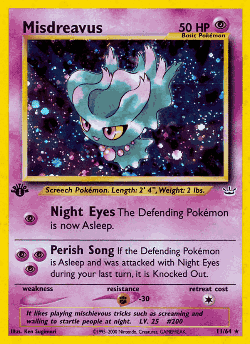 Misdreavus Pokémon TCG card art