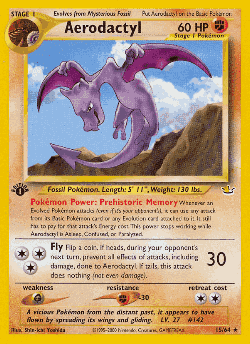 Aerodactyl Pokémon TCG card art