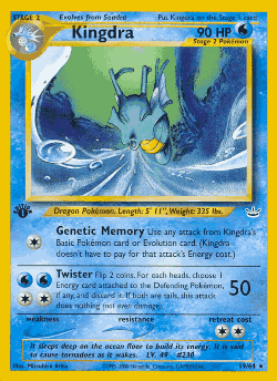 Kingdra Pokémon TCG card art