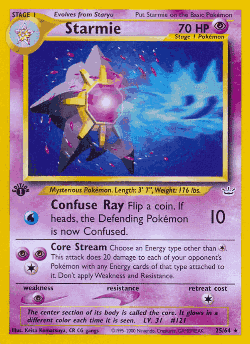 Starmie Pokémon TCG card art