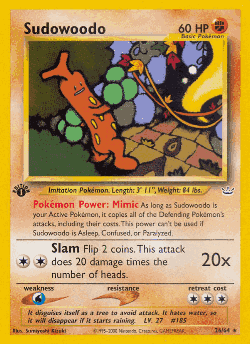 Sudowoodo 26, Neo Revelation